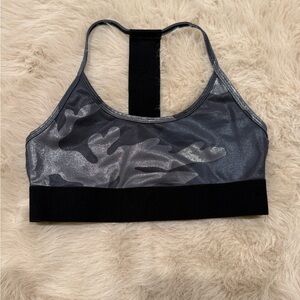 Noli Shimmer Camo Sports Bra Black Gray | Size M (no tag)